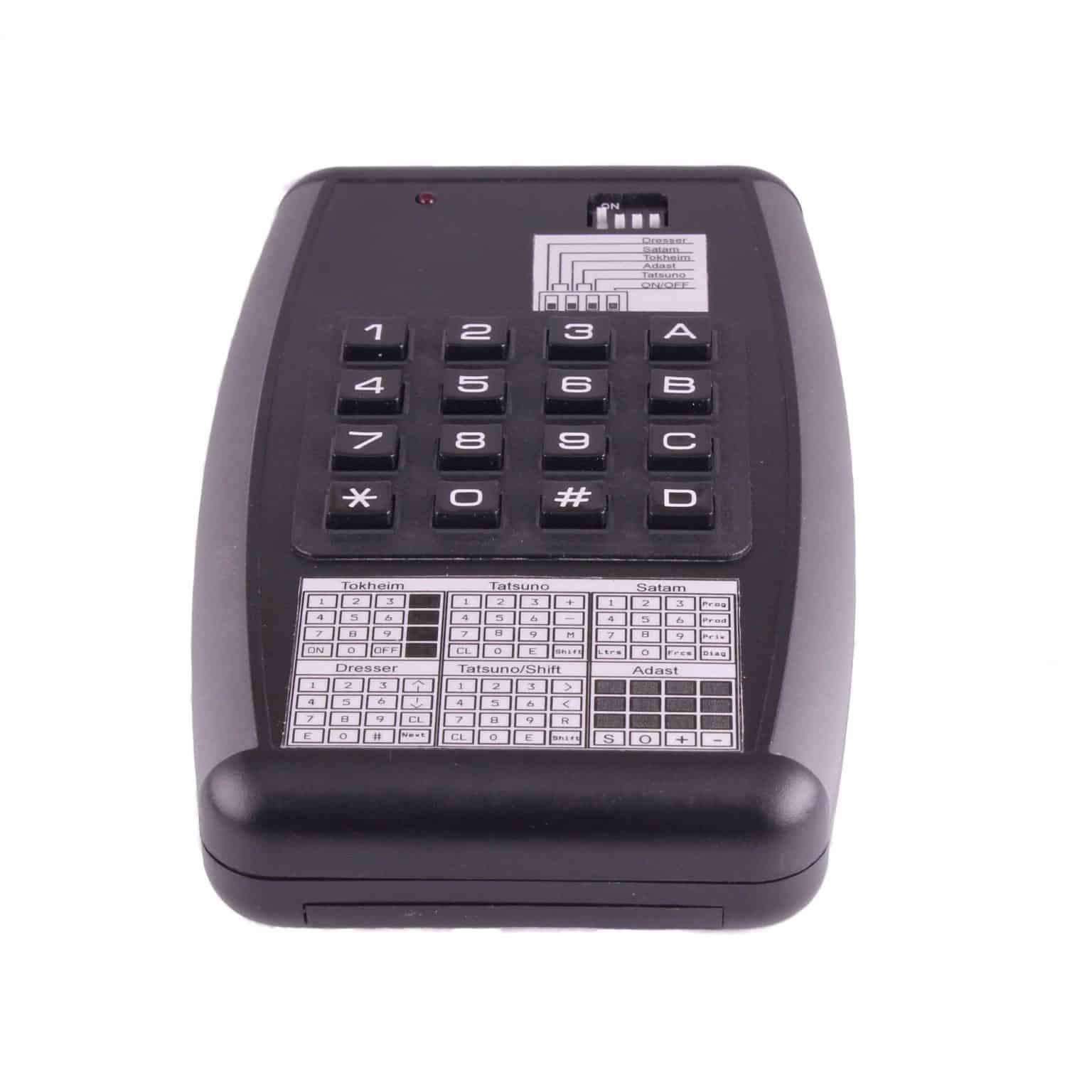 Universal service remote control for fuel pumps (Tokheim, Wayne Dresser