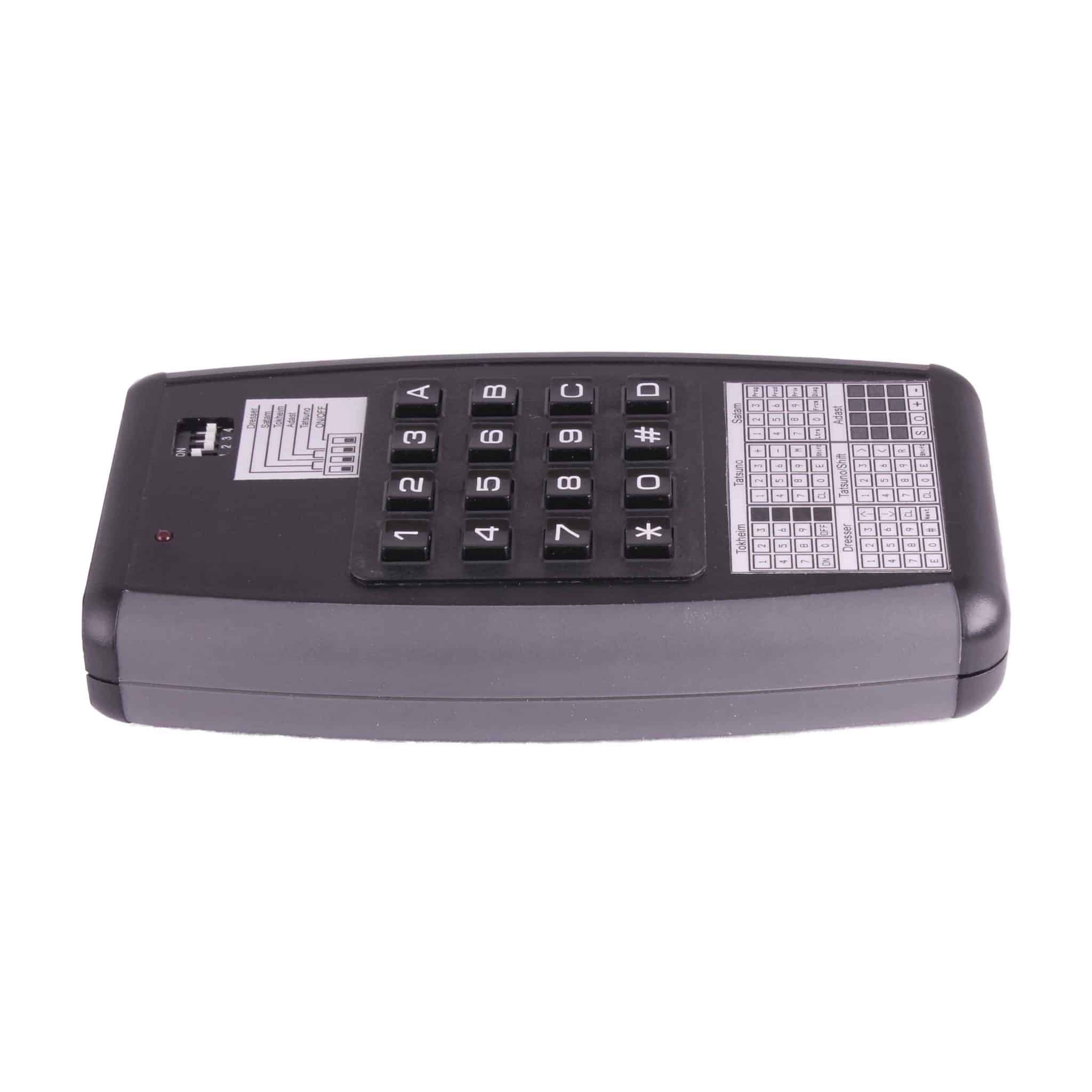 Universal service remote control for fuel pumps (Tokheim, Wayne Dresser