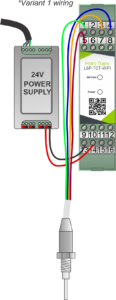 Installed Conductivity and temperature transmitter