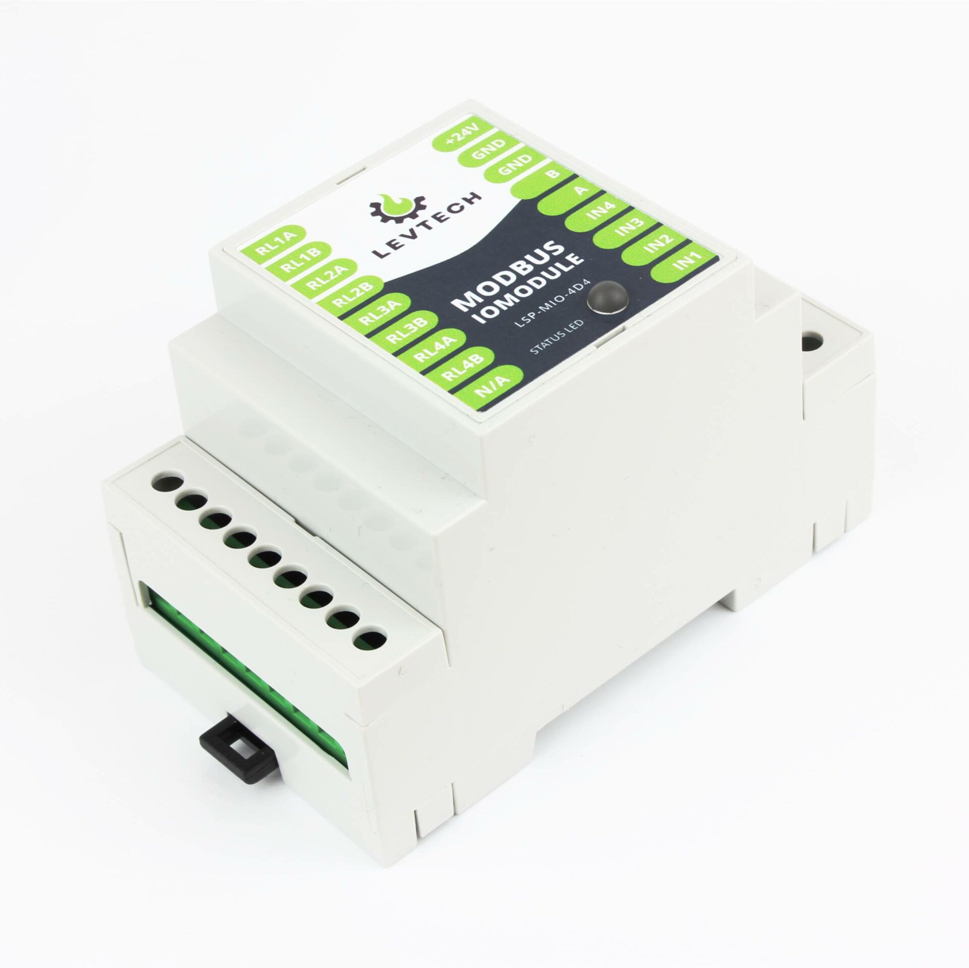Modbus I/O module 2 Digital 2 Analog input - Levtech Service & Production