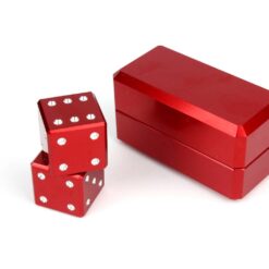 Premium aluminium anodized dice set - 2 dices in box, different colors, can be branded, personalized