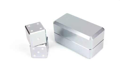 Premium aluminium anodized dice set - 2 dices in box, different colors, can be branded, personalized - Image 4