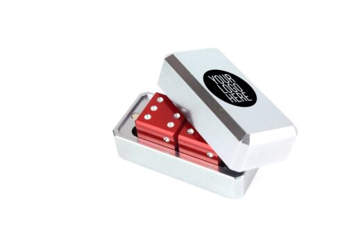 Premium aluminium anodized dice set - 2 dices in box, different colors, can be branded, personalized - Image 11