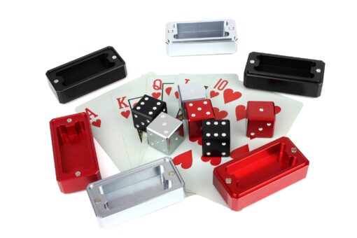 Premium aluminium anodized dice set - 2 dices in box, different colors, can be branded, personalized - Image 9