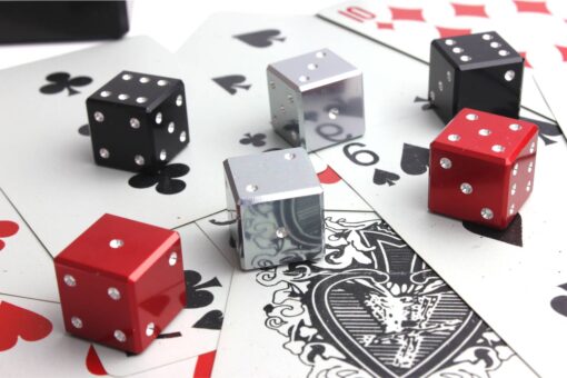 Premium aluminium anodized dice set - 2 dices in box, different colors, can be branded, personalized - Image 8