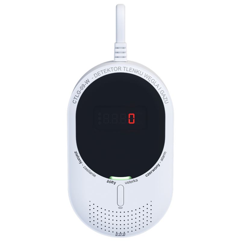 Carbon monoxide and gas detector with Wi-Fi communication CTLG-09-W